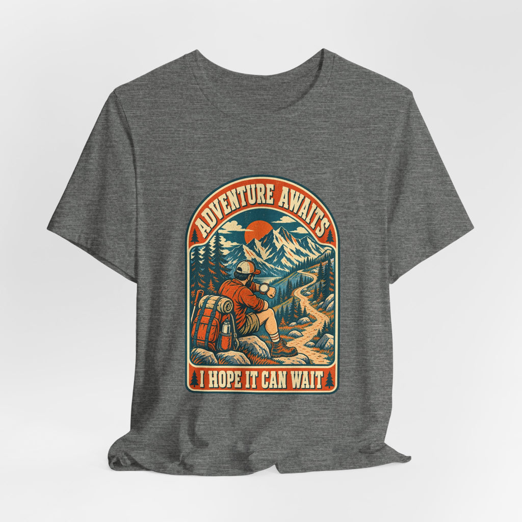 Adventure Awaits Hiking T-Shirt – Vintage Mountain Trail Hiker Tee