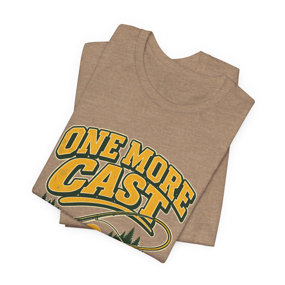 One More Cast Fishing T-Shirt — Vintage Angler Lake Tee