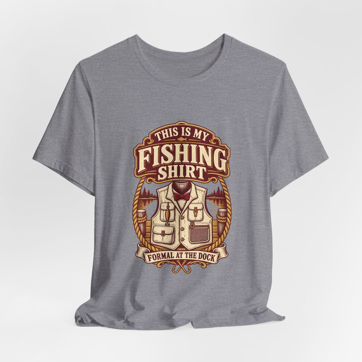 This Is My Fishing Shirt T-Shirt — Formal at the Dock Vintage Angler Tee