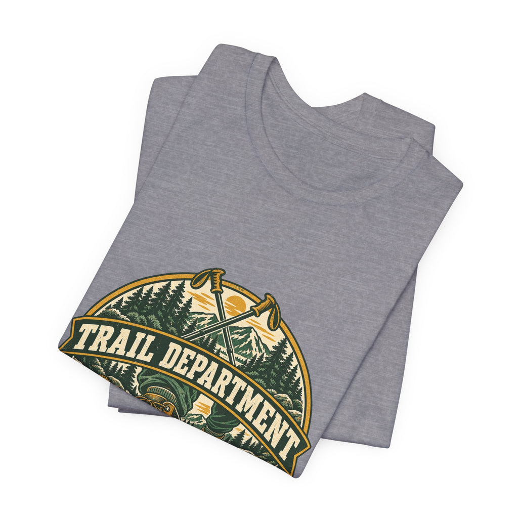 Trail Department Official Mud Inspector T-Shirt, Vintage Hiking Badge Tee
