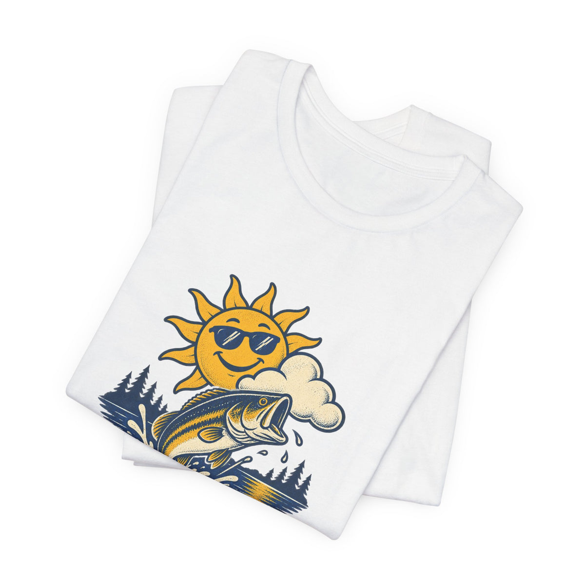 Fishing Forecast T-Shirt — 100% Chance of Calling It a Big One Vintage Fishing Tee