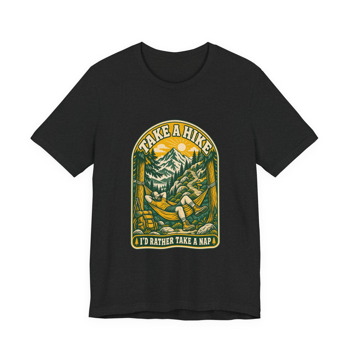 I'd Rather Take a Nap Vintage Hiking T-Shirt — Hammock Mountain Outdoors Tee