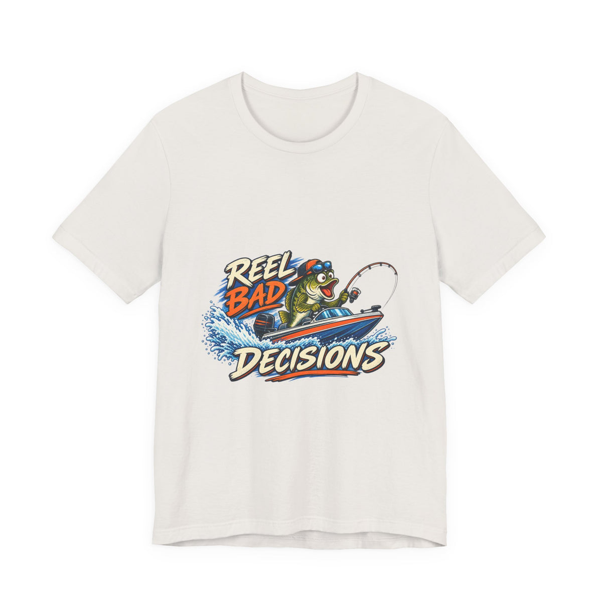 Reel Bad Decisions Fishing T-Shirt — Funny Bass Boat Angler Vintage Style Tee