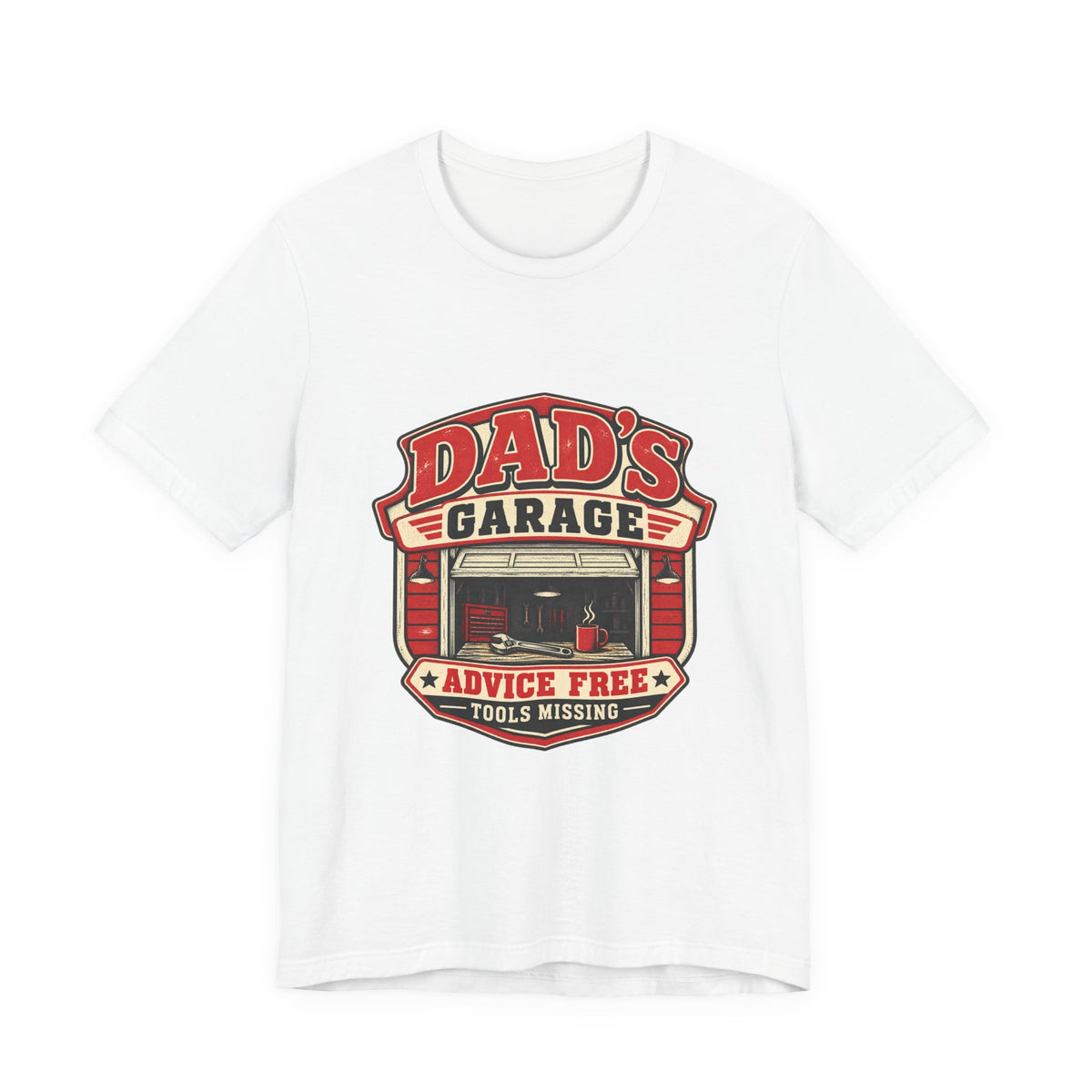 Dad’s Garage T-Shirt — Advice Free, Tools Missing Vintage Mechanic Tee