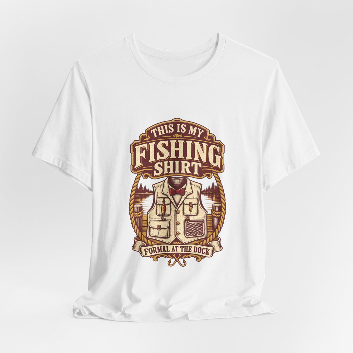 This Is My Fishing Shirt T-Shirt — Formal at the Dock Vintage Angler Tee