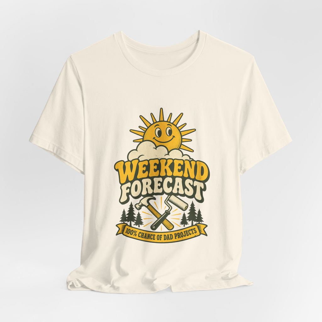 Weekend Forecast Dad Projects T-Shirt – Funny Vintage DIY Dad Tee