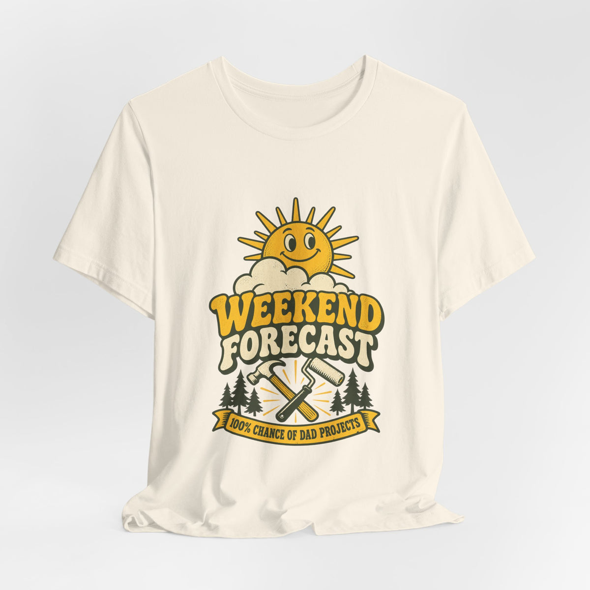 Weekend Forecast Dad Projects T-Shirt – Funny Vintage DIY Dad Tee