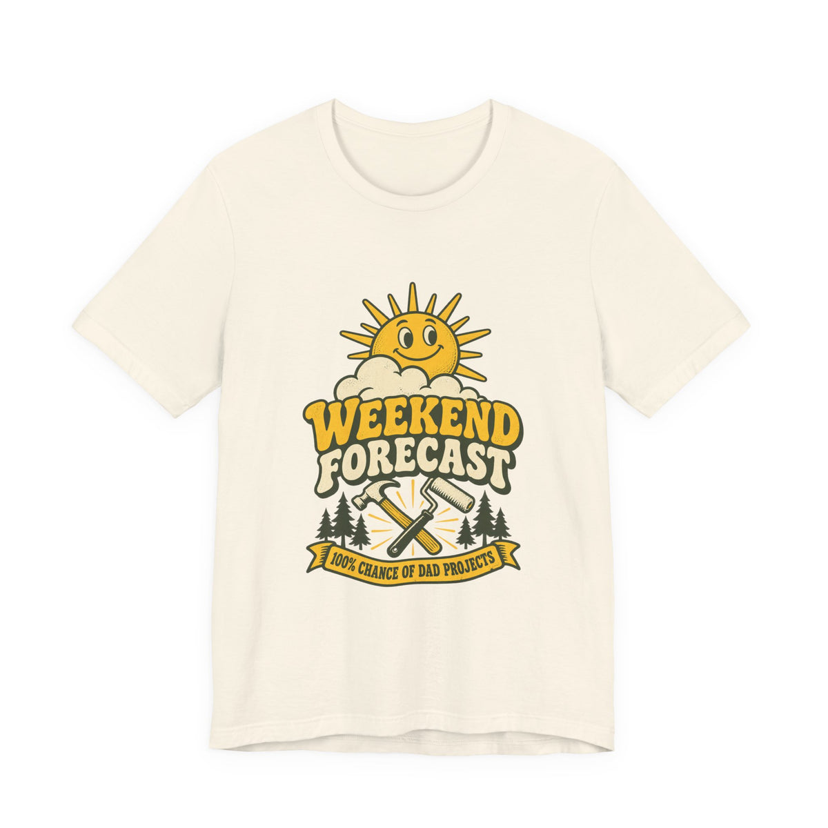 Weekend Forecast Dad Projects T-Shirt – Funny Vintage DIY Dad Tee