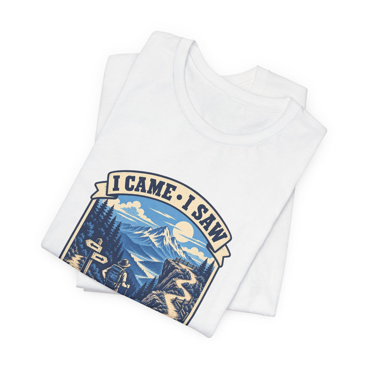I Took the Scenic Route T-Shirt, Vintage Hiking Mountain Adventure Tee