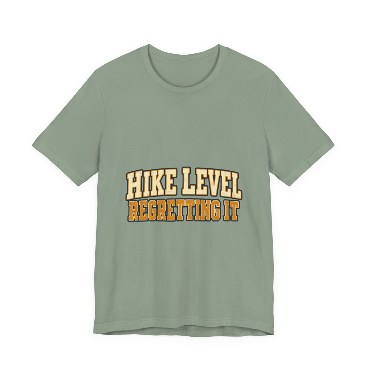 Hike Level: Regretting It T-Shirt — Funny Vintage Hiking Tee