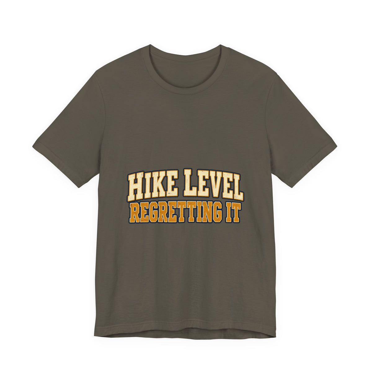 Hike Level: Regretting It T-Shirt — Funny Vintage Hiking Tee