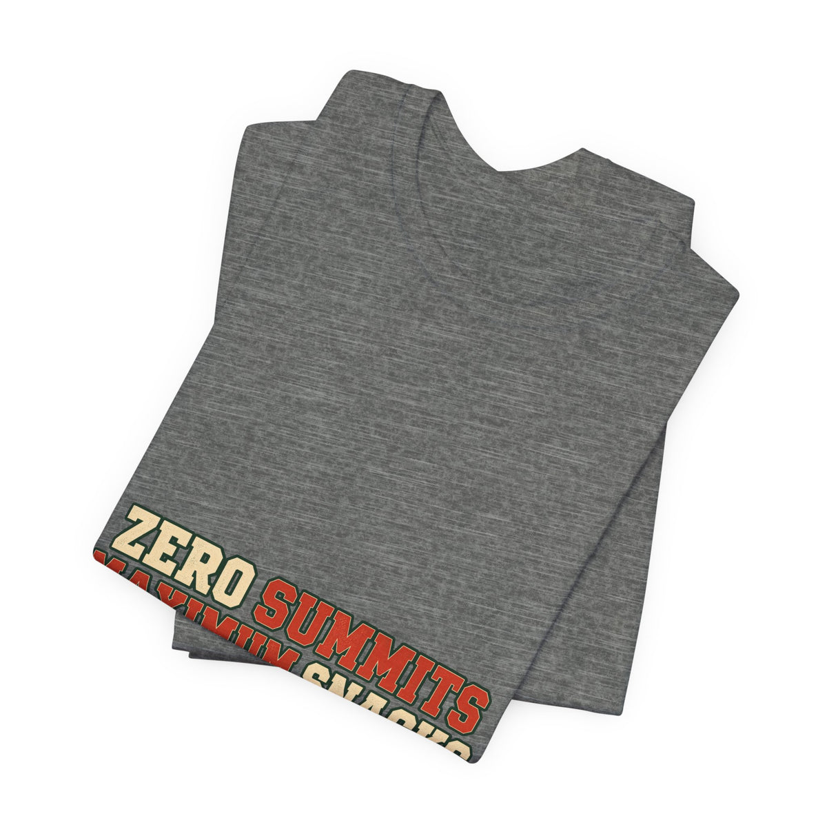 Zero Summits Maximum Snacks T-Shirt – Funny Vintage Hiking Adventure Tee