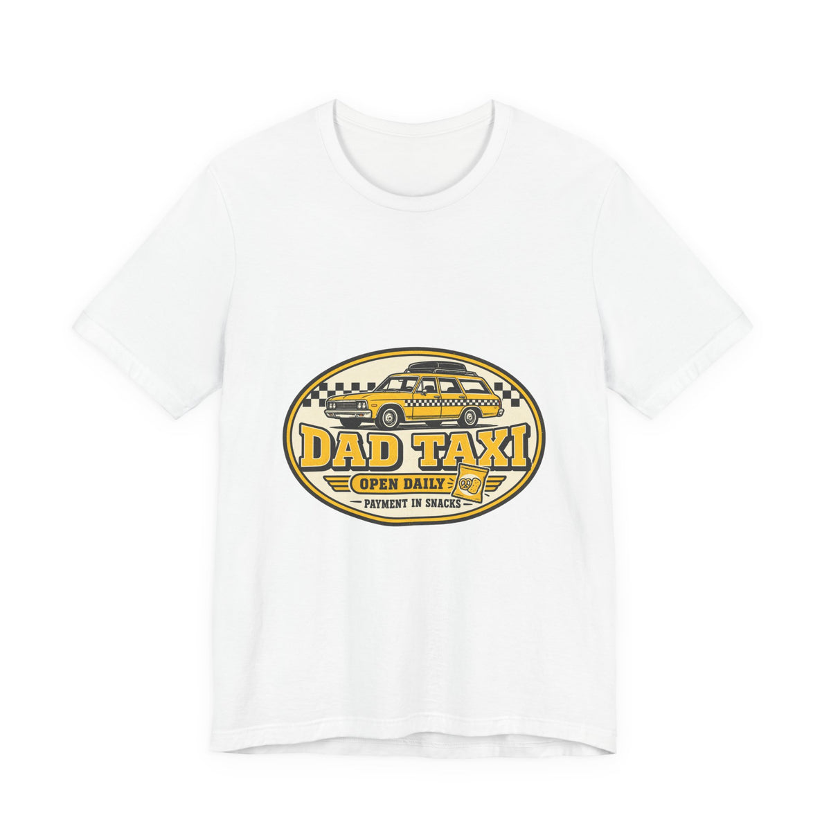 Dad Taxi T-Shirt — Open Daily, Payment in Snacks | Vintage Car Dad Tee