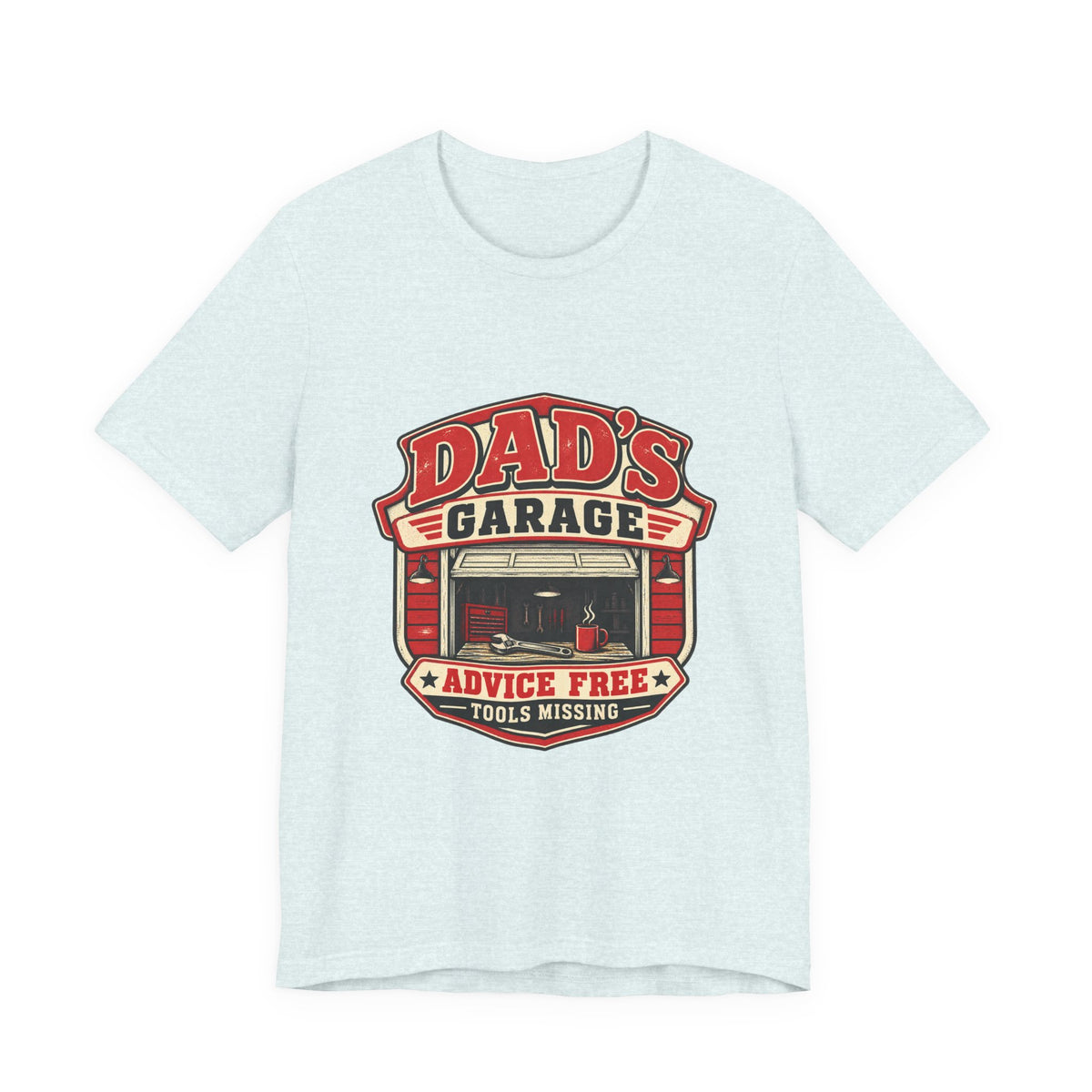 Dad’s Garage T-Shirt — Advice Free, Tools Missing Vintage Mechanic Tee