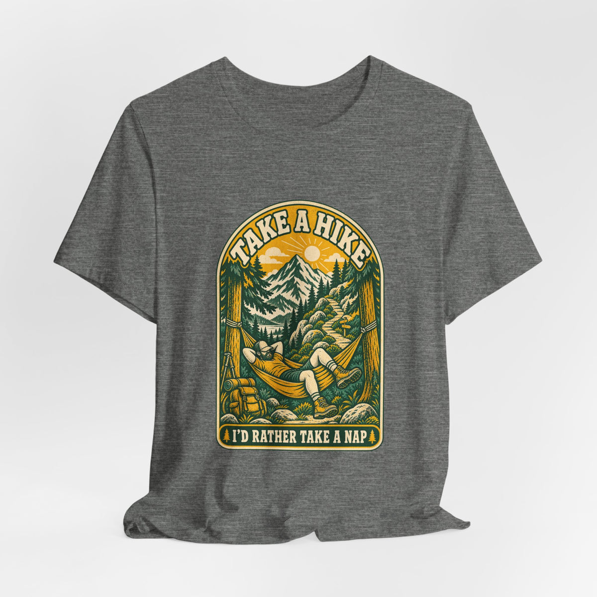 I'd Rather Take a Nap Vintage Hiking T-Shirt — Hammock Mountain Outdoors Tee