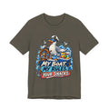 My Boat My Rules Your Snacks T-Shirt — Funny Nautical Seagull Captain Boating Tee