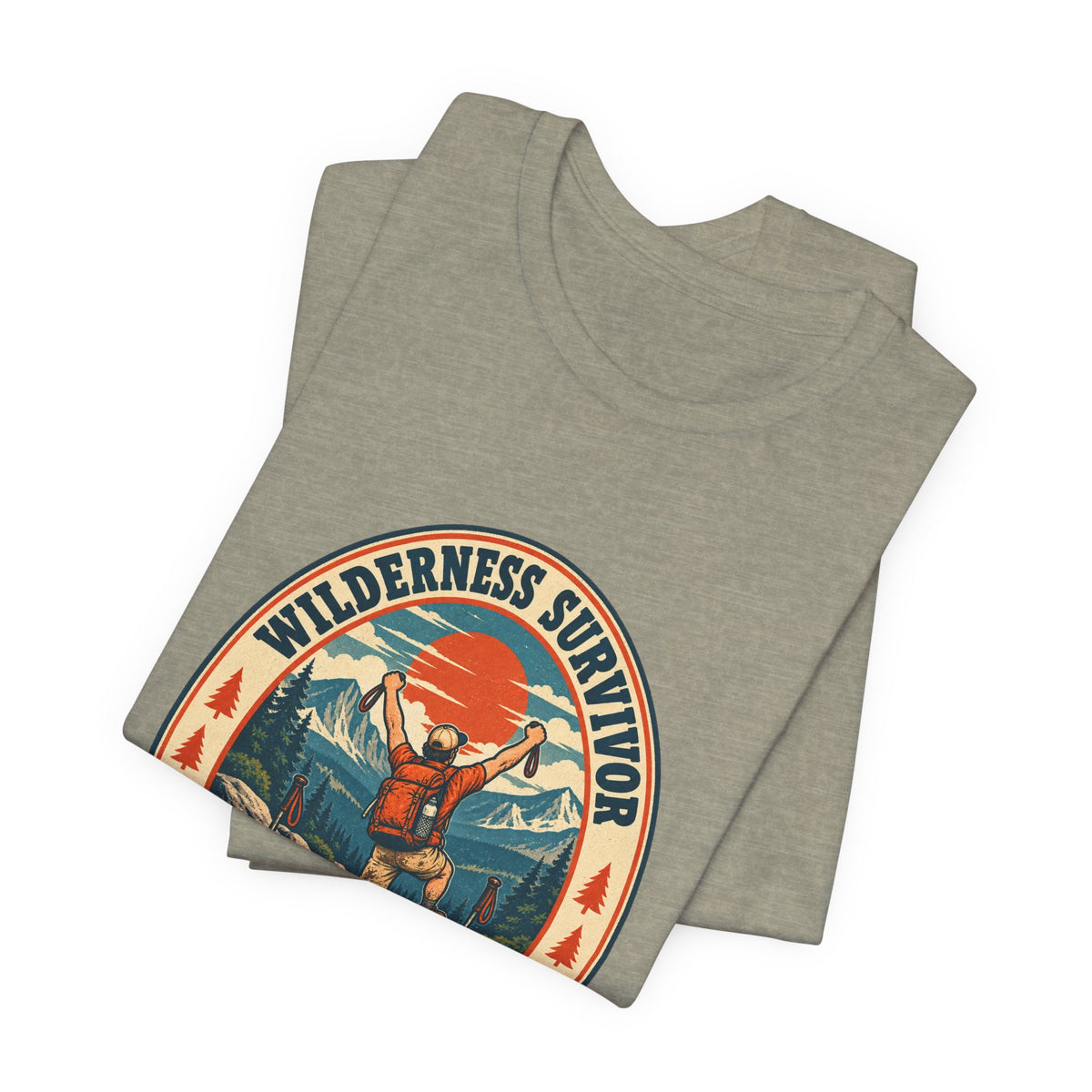 Wilderness Survivor T-Shirt — One Short Hike Vintage Mountain Hiking Tee
