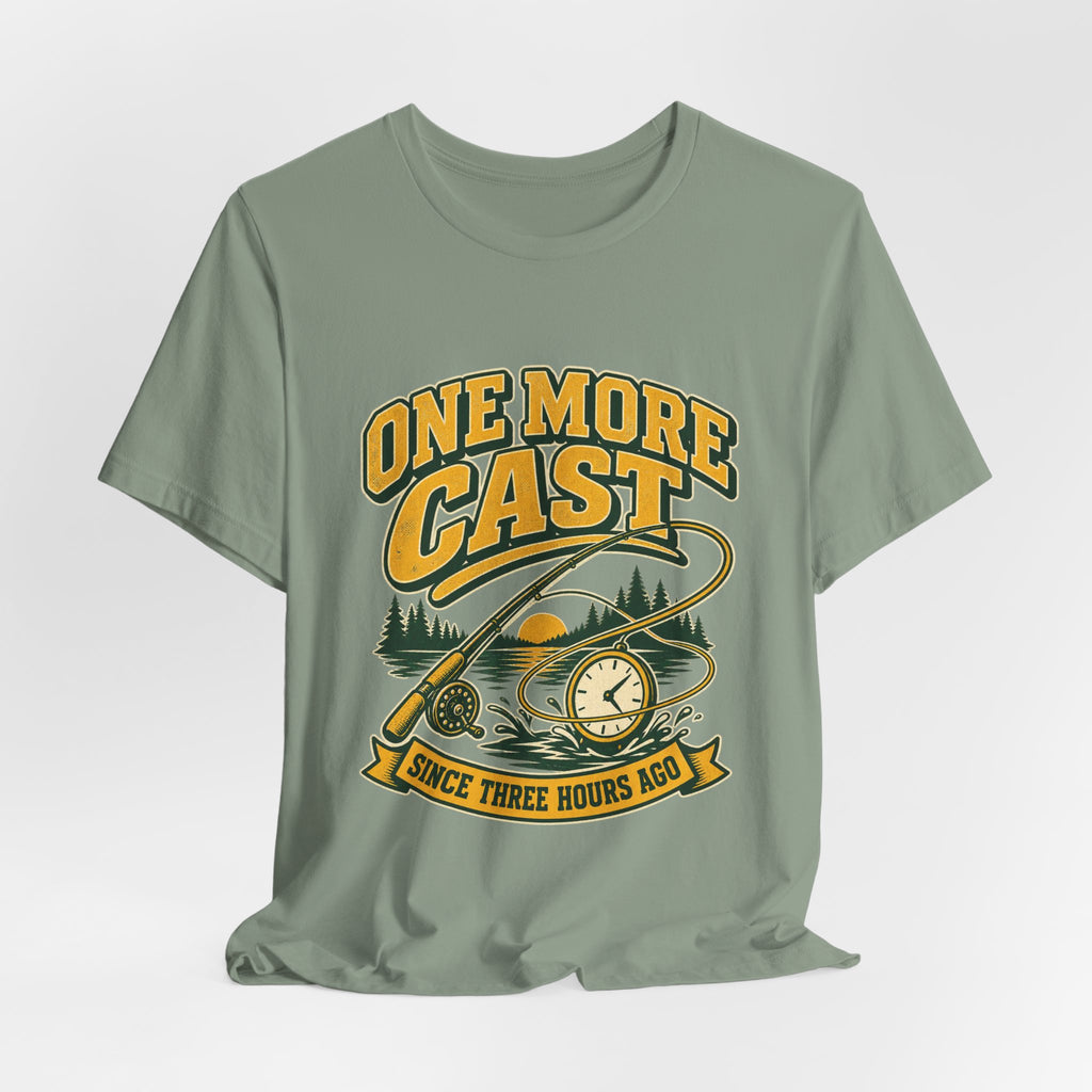 One More Cast Fishing T-Shirt — Vintage Angler Lake Tee