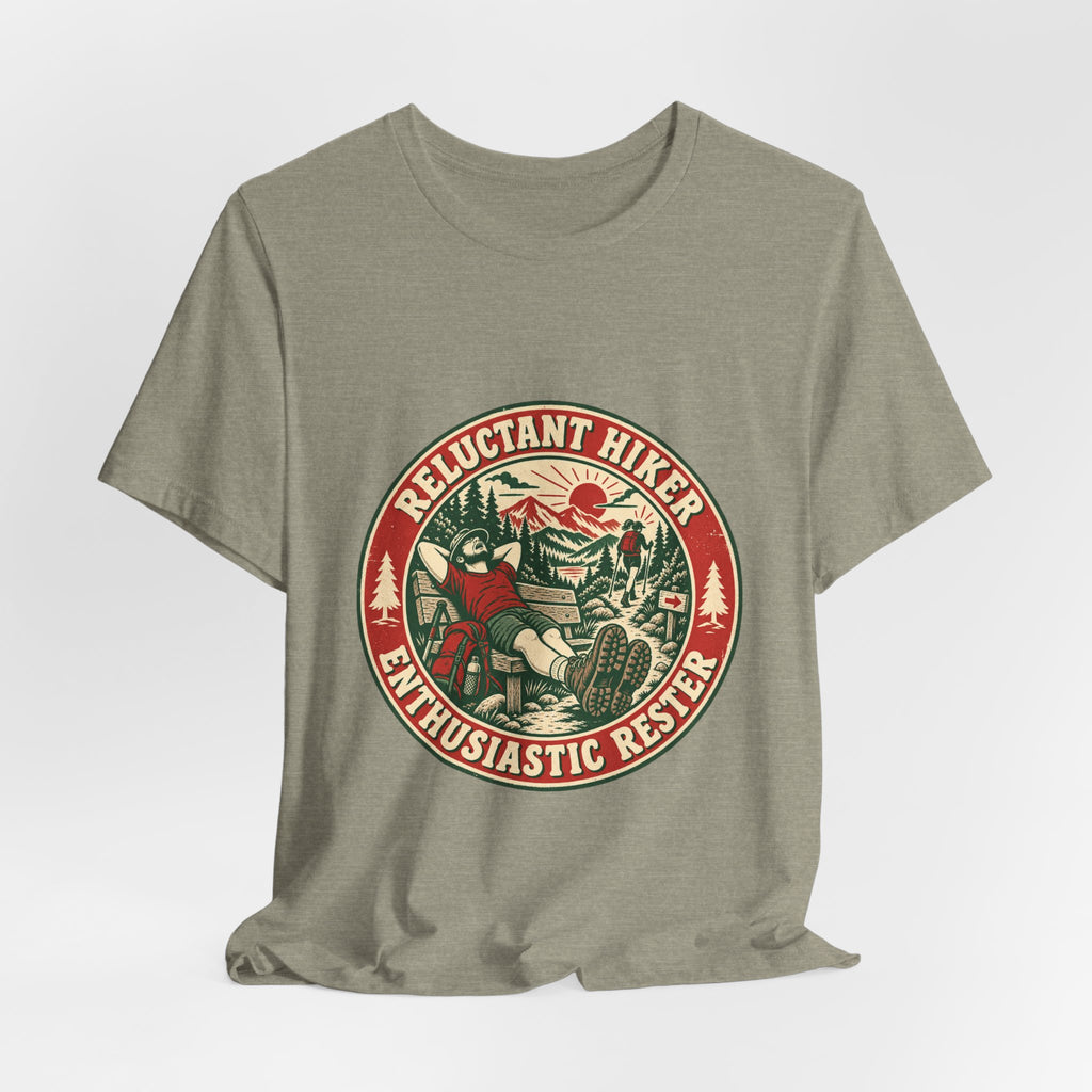 Reluctant Hiker T-Shirt — Enthusiastic Rest Vintage Hiking Tee