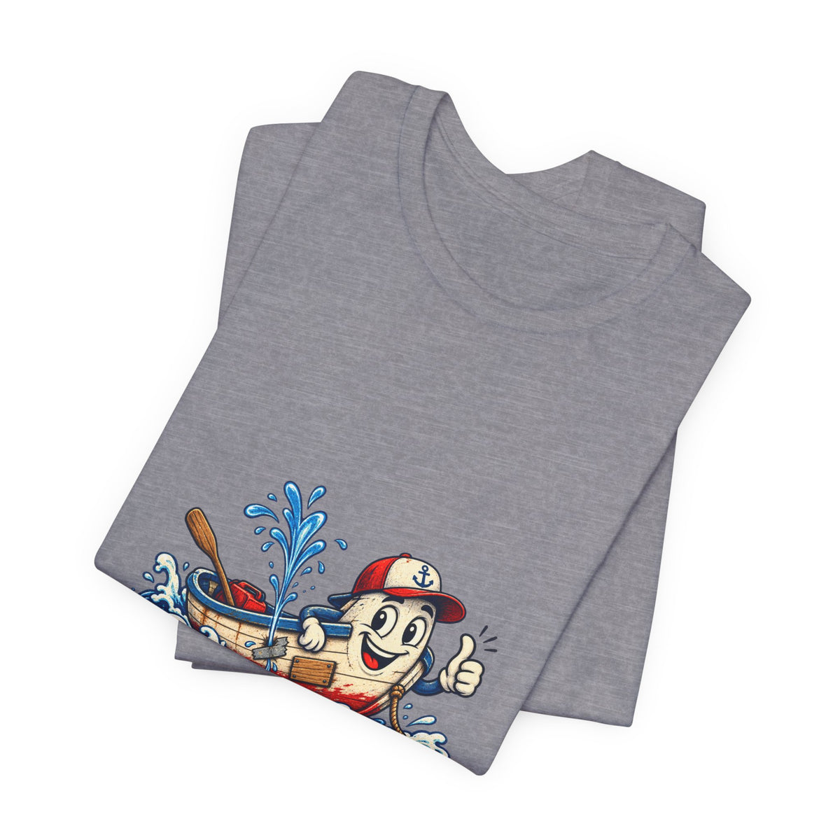 Unsinkable-ish Boat T-Shirt, Funny Nautical Vintage Cartoon Tee