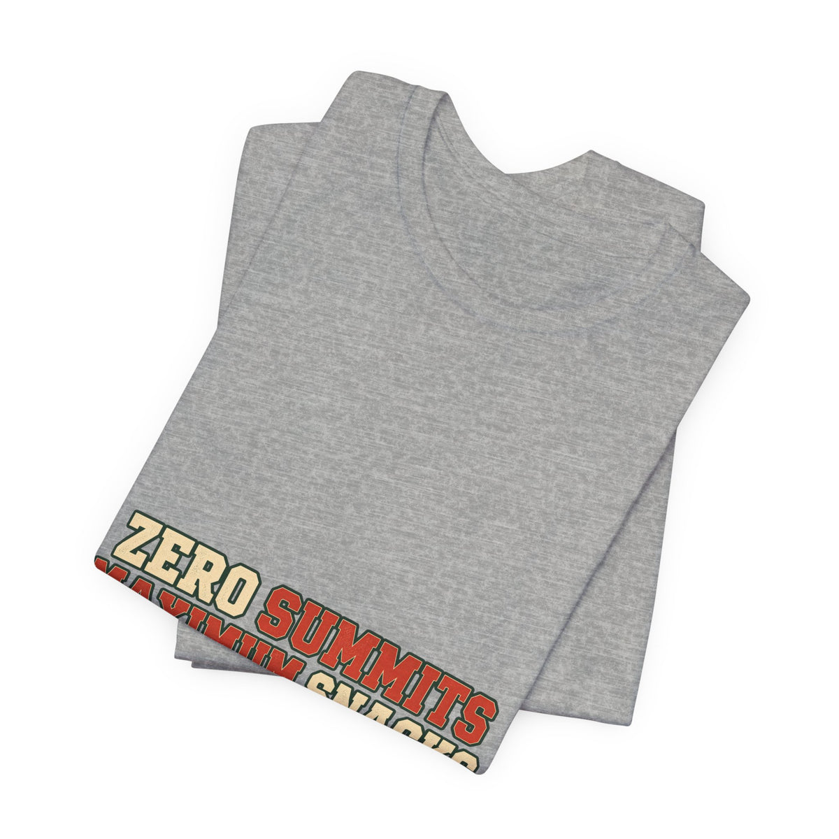 Zero Summits Maximum Snacks T-Shirt – Funny Vintage Hiking Adventure Tee