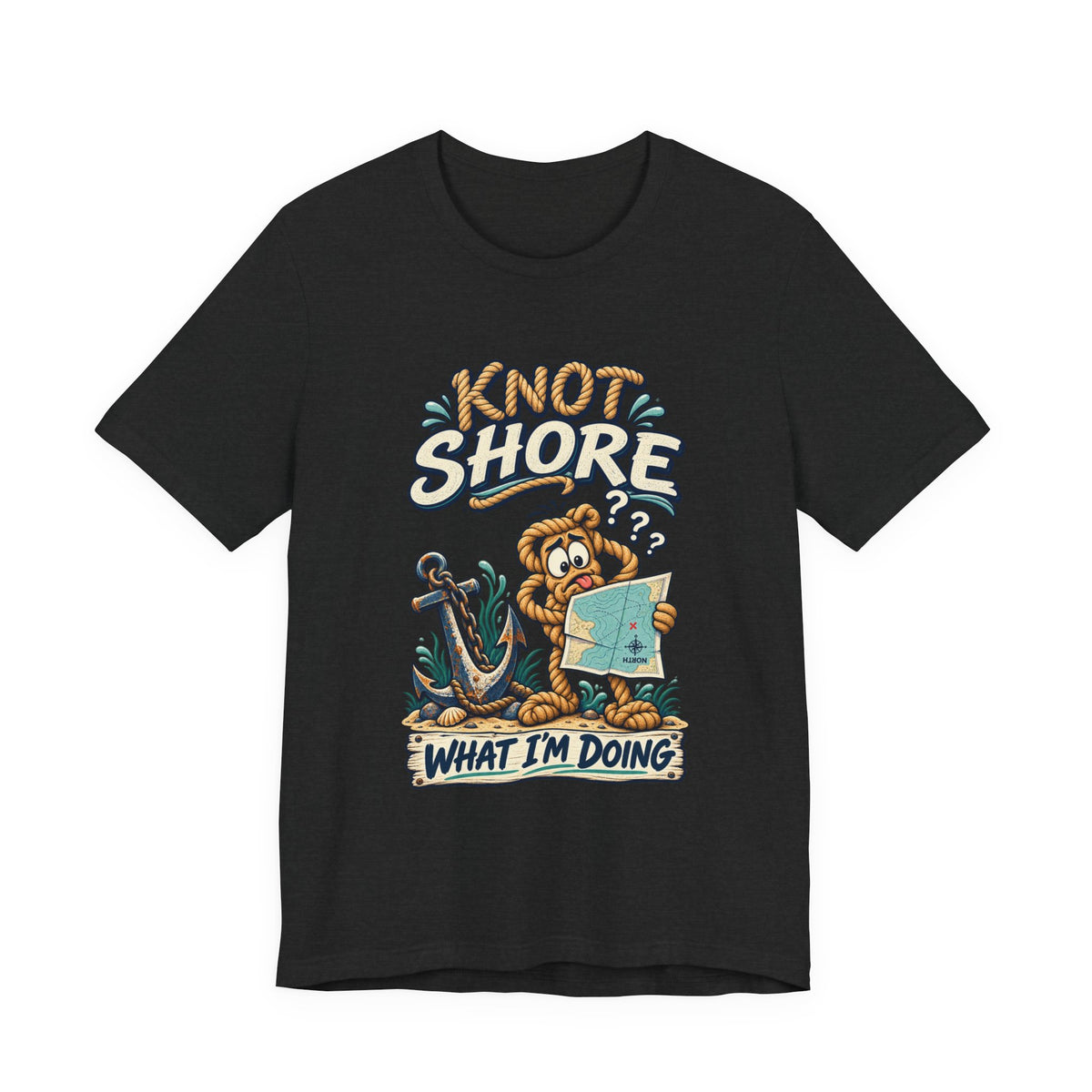 Knot Shore What I'm Doing T-Shirt — Funny Nautical Rope Character Humor Tee