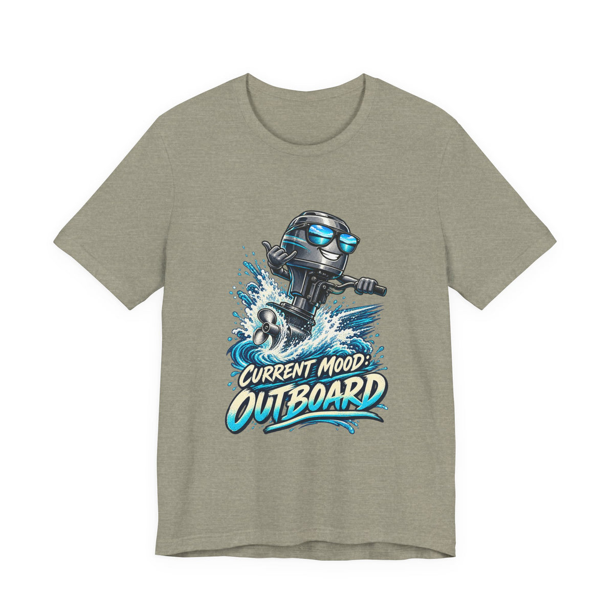Current Mood: Outboard T-Shirt — Funny Boating and Outboard Motor Graphic Tee