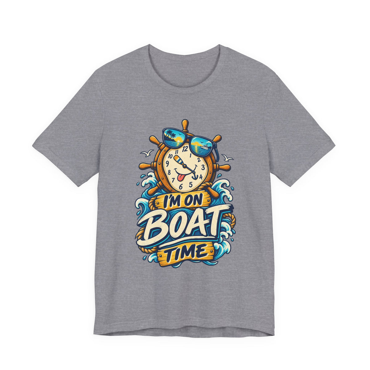 I'm on Boat Time T-Shirt — Funny Nautical Vintage Boating Design