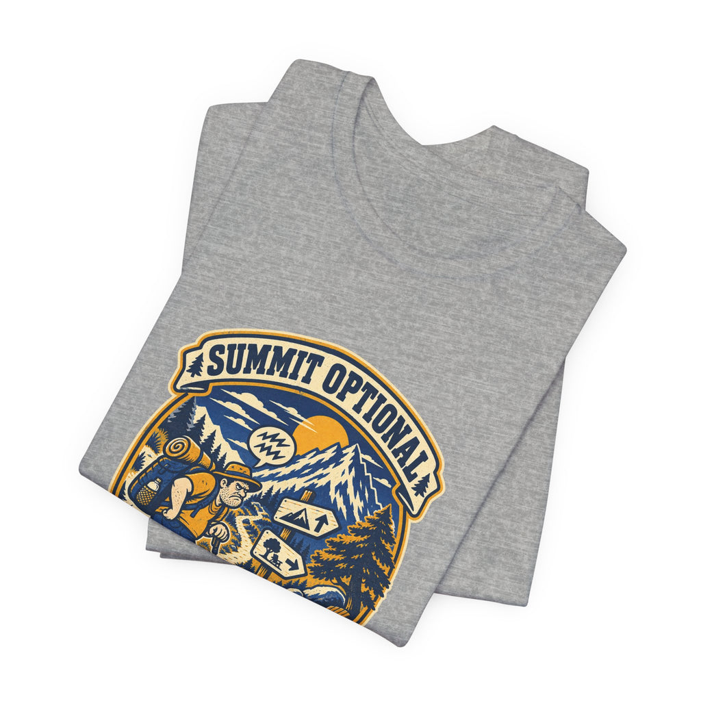 Summit Optional Complaining Mandatory T-Shirt — Funny Vintage Hiking Mountain Tee