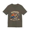 Dishwasher Loading Team T-Shirt, Creative Arrangements Retro Kitchen Humor Tee