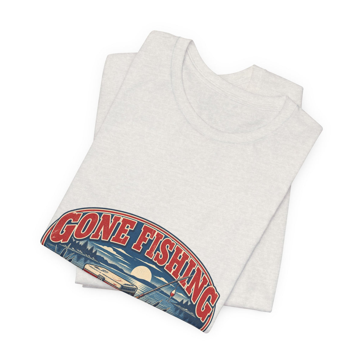 Gone Fishing T-Shirt — Back When the Cooler Is Empty Vintage Fishing Tee