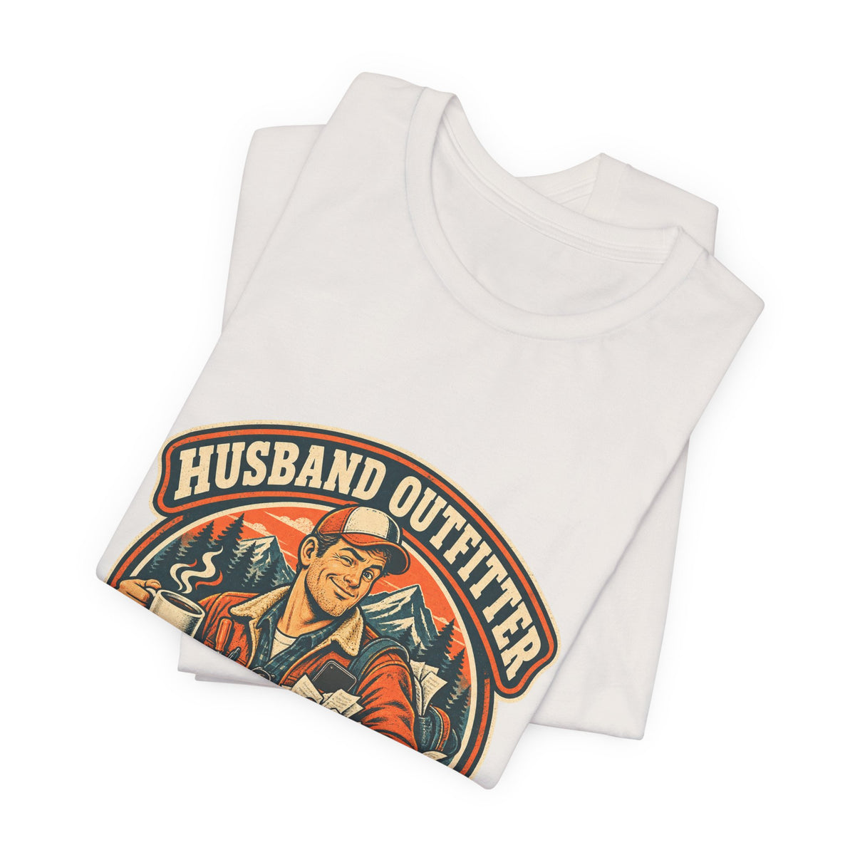 Husband Outfitter Coffee Keys Receipts T-Shirt — Retro Multitasker Husband Humor Tee