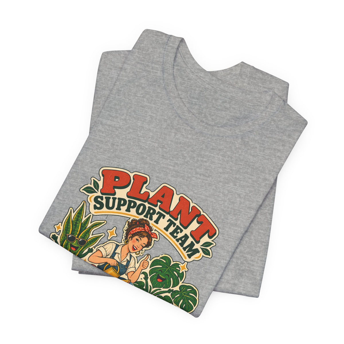 Plant Support Team T-Shirt, Talking Them Through It Vintage Plant Lady Tee