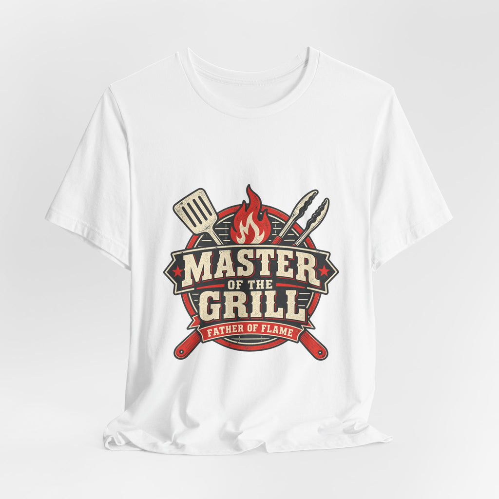 Master of the Grill T-Shirt, Father of Flame BBQ Tee for Grill Masters
