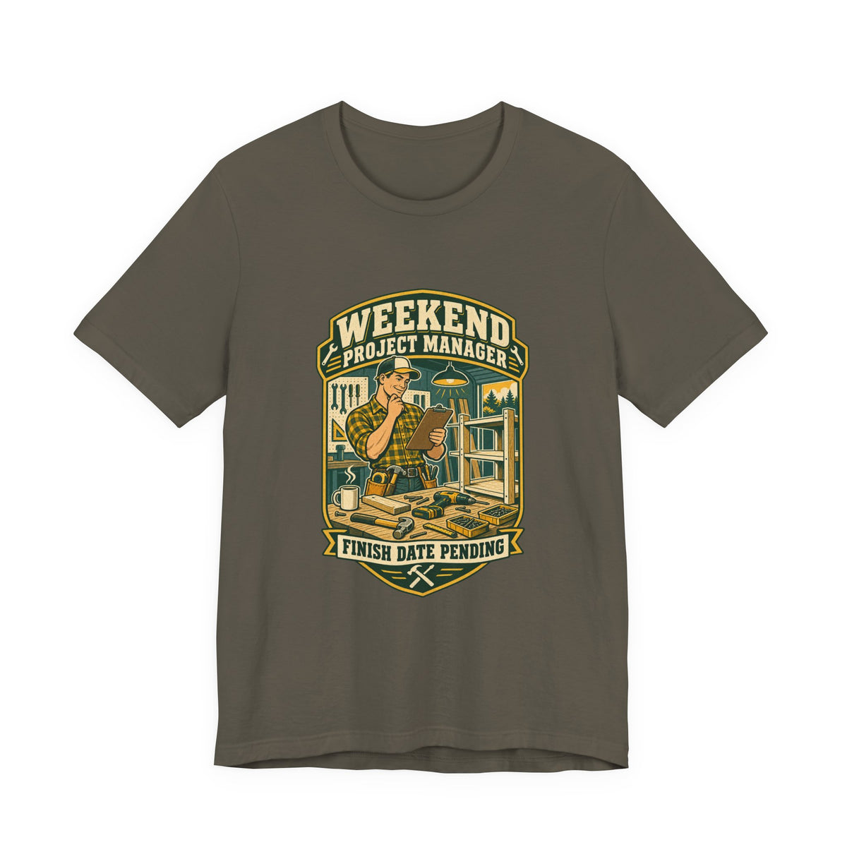Weekend Project Manager T-Shirt, Finish Date Pending DIY Workshop Vintage Tee