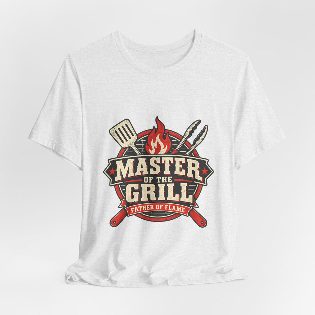 Master of the Grill T-Shirt, Father of Flame BBQ Tee for Grill Masters