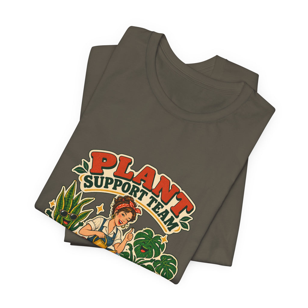 Plant Support Team T-Shirt, Talking Them Through It Vintage Plant Lady Tee