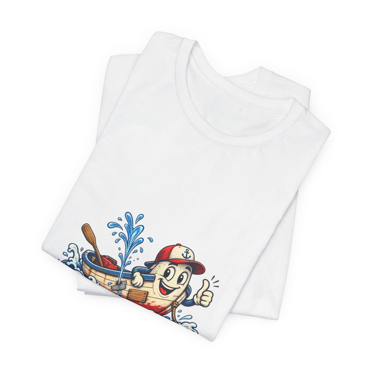 Unsinkable-ish Boat T-Shirt, Funny Nautical Vintage Cartoon Tee