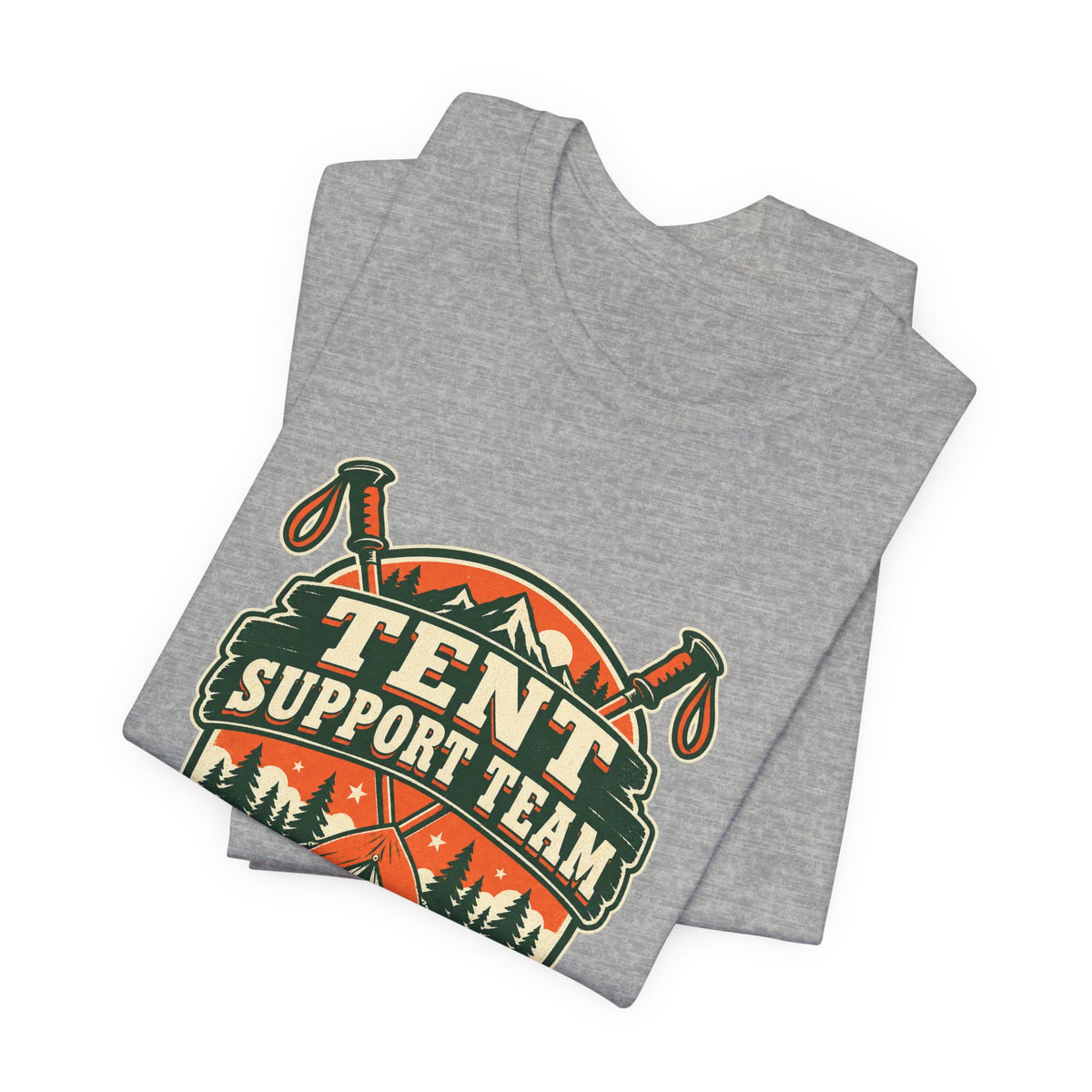 Tent Support Team T-Shirt — Standing By Vintage Camping Tee