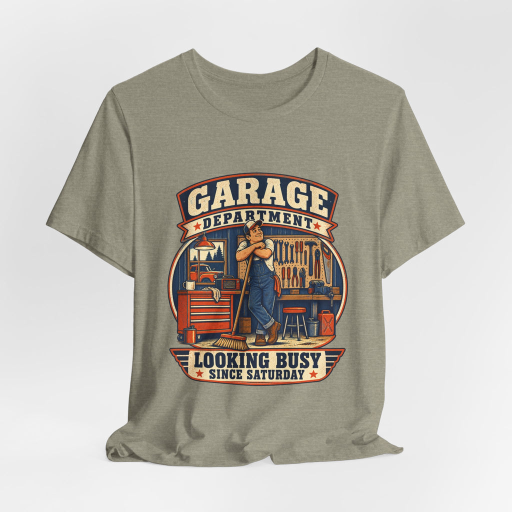 Garage Department Looking Busy Since Saturday Vintage Mechanic T-Shirt