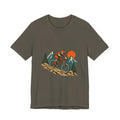 Vintage Mountain Biker Tee, Retro Downhill Cycling and Alpine Trail Shirt