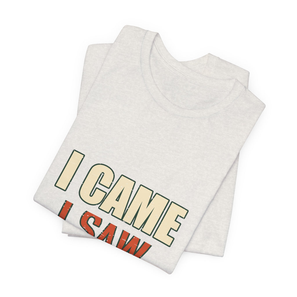 I Came I Saw I Asked My Wife T-Shirt — Funny Vintage Marriage Humor Tee