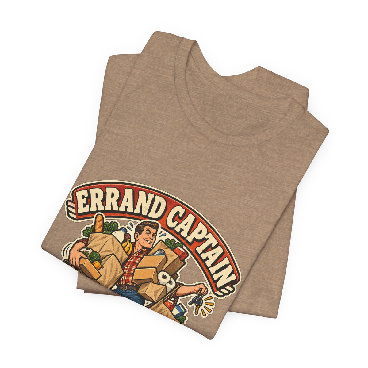 Errand Captain One Trip Maximum T-Shirt — Retro Grocery Haul Humor Tee