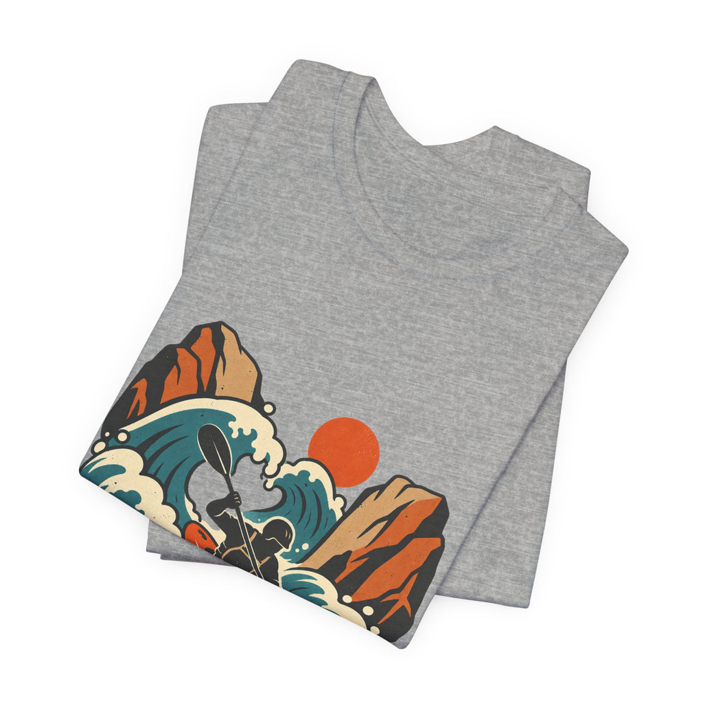 Vintage Whitewater Kayak T-Shirt — Retro Paddler Adventure Design