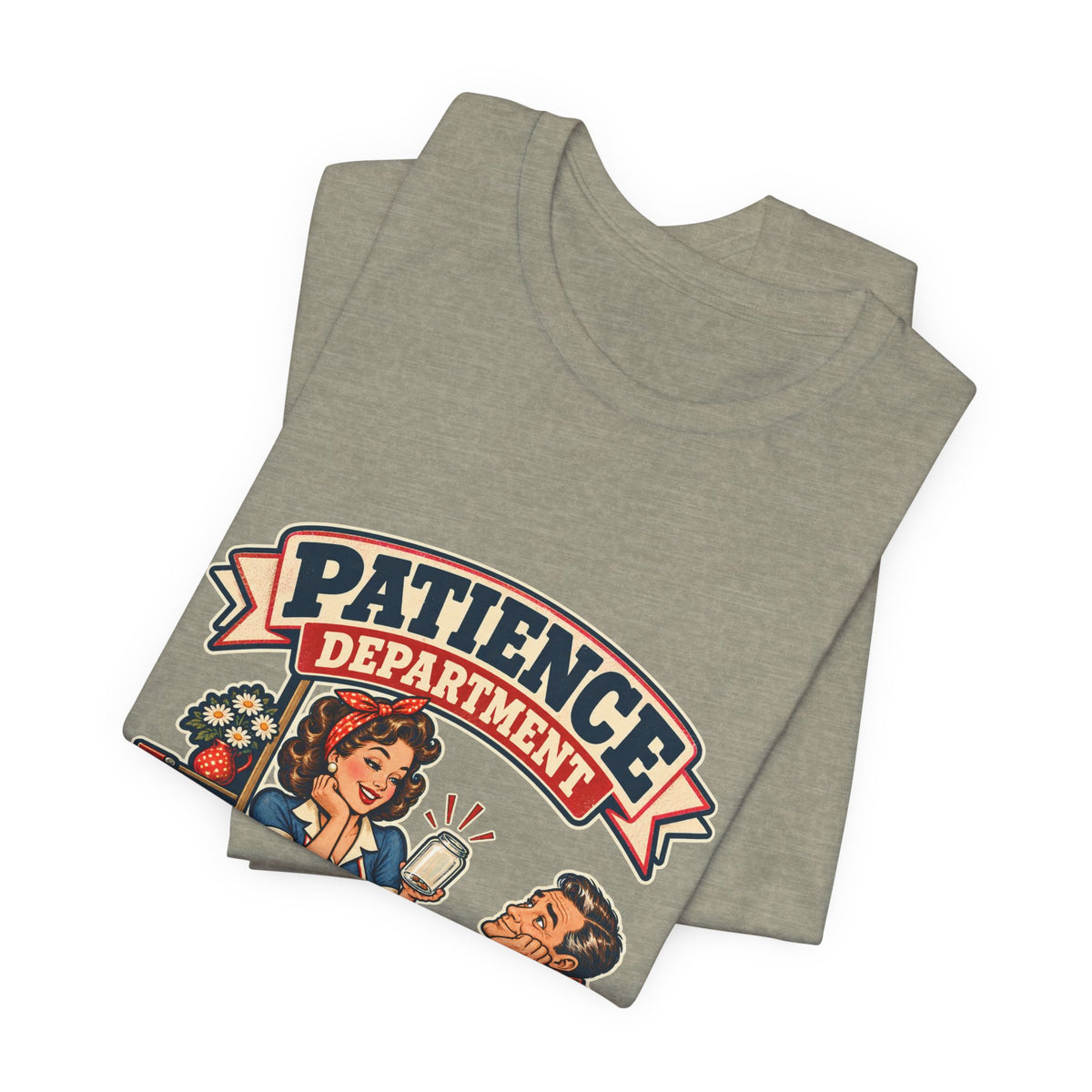 Patience Department Low Inventory Retro Diner Humor T-Shirt