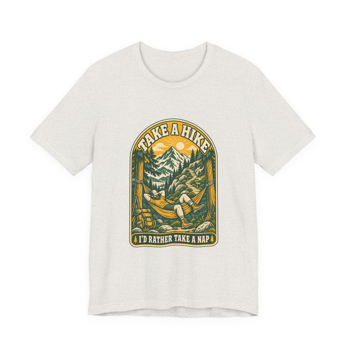 I'd Rather Take a Nap Vintage Hiking T-Shirt — Hammock Mountain Outdoors Tee