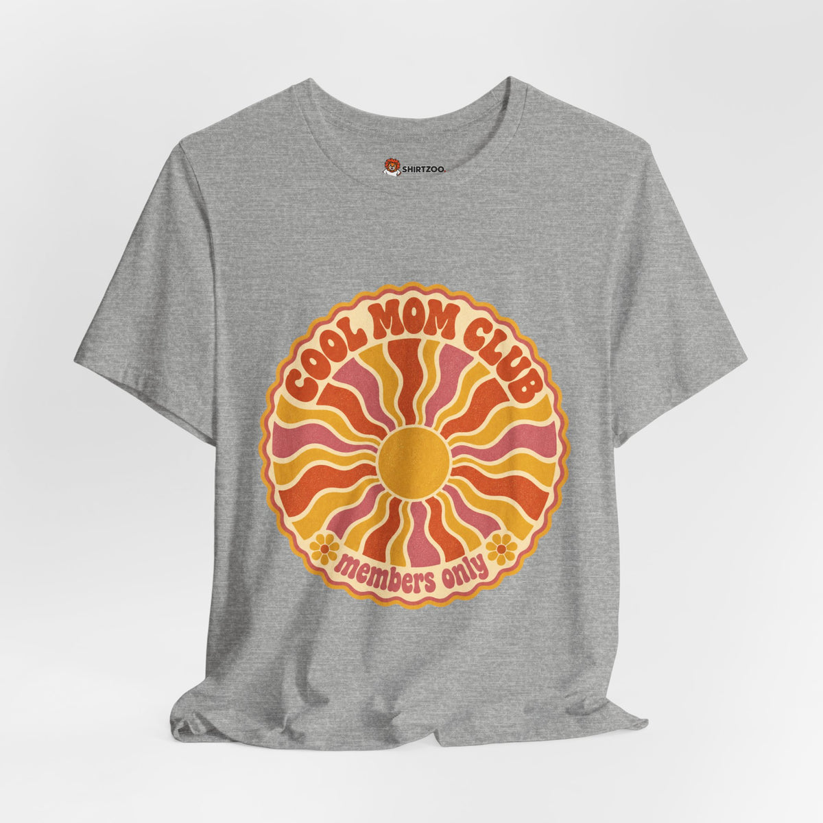 Cool Mom Club Tee — Retro Sun Graphic "Members Only" Mother's Day Shirt