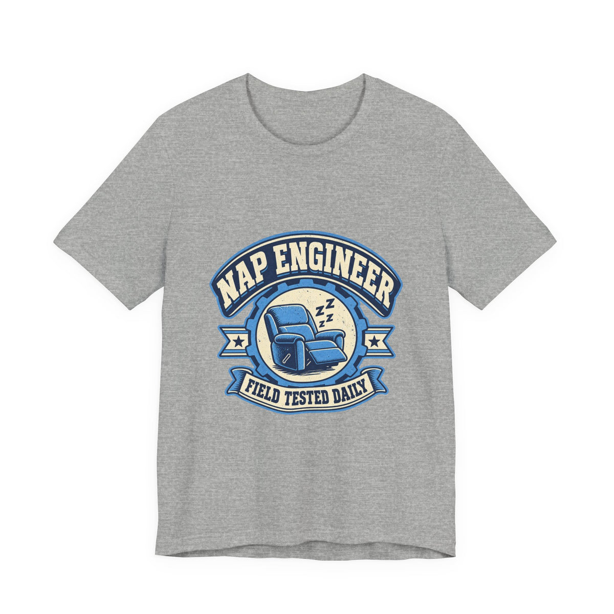 Vintage Nap Engineer T-Shirt — Field Tested Daily Recliner Design
