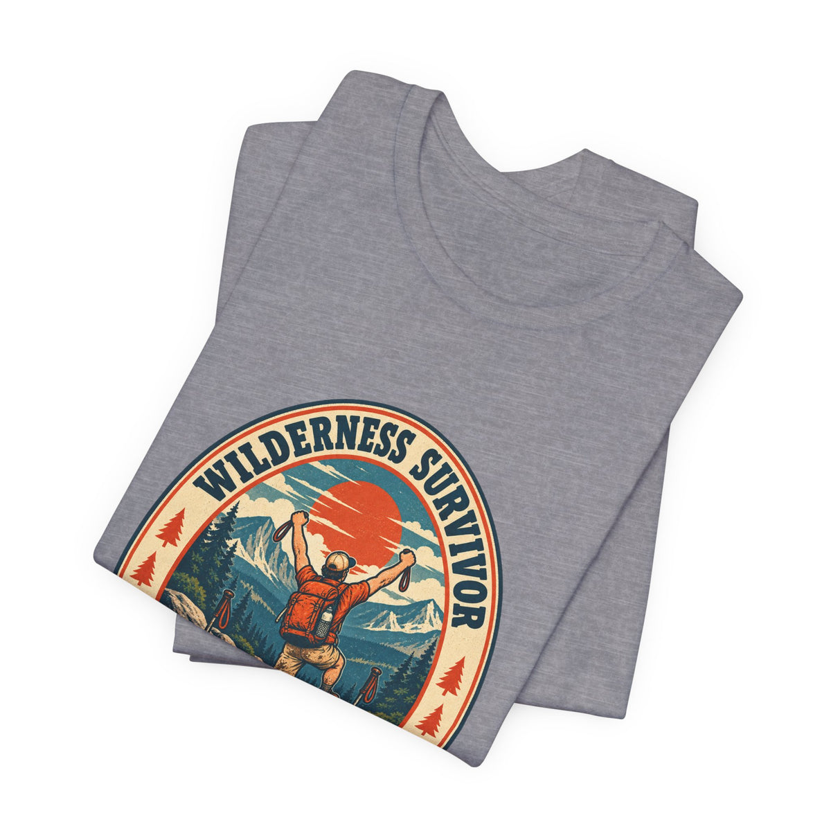 Wilderness Survivor T-Shirt — One Short Hike Vintage Mountain Hiking Tee