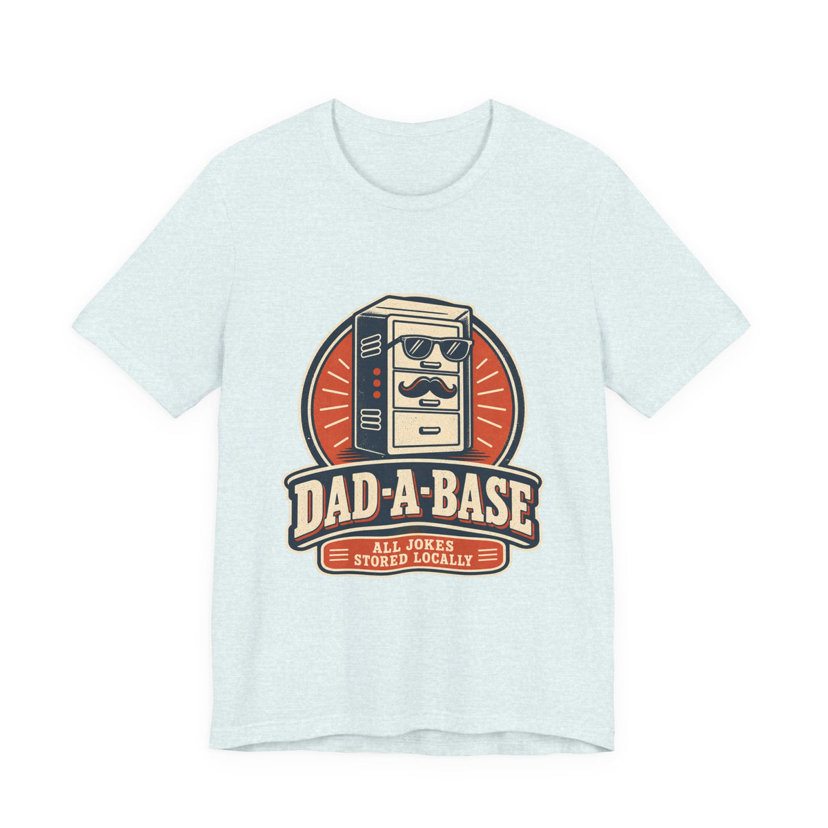 Dad-A-Base T-Shirt, Funny Dad Joke Database Tee, Cool Vintage Father’s Day Gift